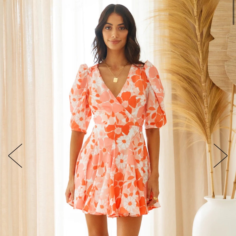 Orange Mini Dress